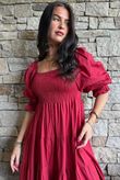 Paloma Darling Dress Sangria